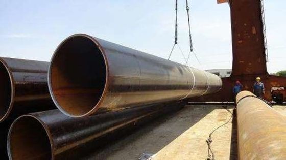 CE認定大直径スピラル鋼管 ASTM A252 SSAW 炭素鋼の溶接管