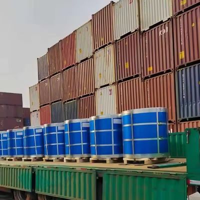 ISO9001 認定 Zhongyu フラワー PPGI プライムコイル 屋根板 鉄筋鋼 プリペイント 全 RAL 色