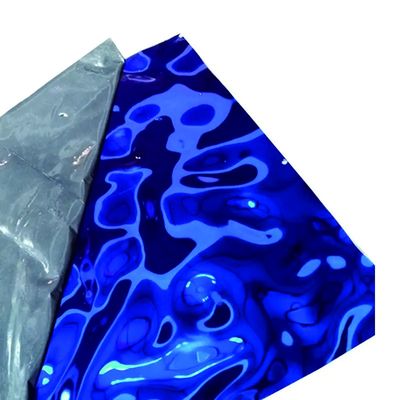ASTM 標準 熱巻き 1mm-5mm 波紋型ステンレス鋼板 水面波紋型 彩色のステンレス鋼板