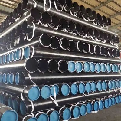 3peシームレスカーボン鋼管 3pe73mm 黒色塗装された鋼管 折りたたみの表面のための黒色塗装された明るいガルバン化