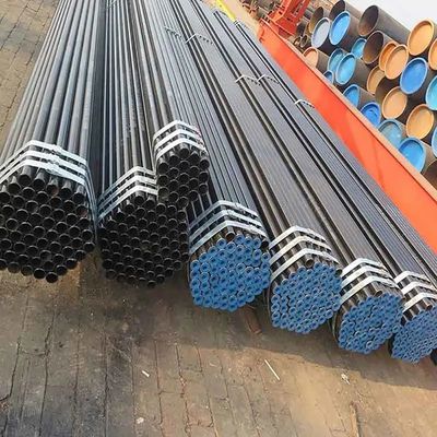 3peシームレスカーボン鋼管 3pe73mm 黒色塗装された鋼管 折りたたみの表面のための黒色塗装された明るいガルバン化