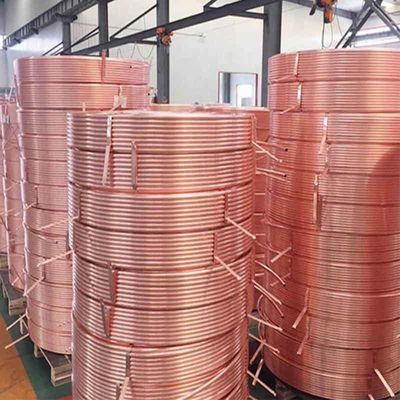 縫い目のない銅管 0.1mm 50mm 厚さ 10 フィート 長さ 銅の溶接用- 銅溶接合金 Cu Min 99.9%