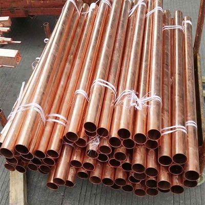 縫い目のない銅管 0.1mm 50mm 厚さ 10 フィート 長さ 銅の溶接用- 銅溶接合金 Cu Min 99.9%