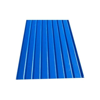 1000*1250 0.3mm カラーコーティングされた波紋板 鉄板 硬さ 中間硬さ 長さ 1800-2000mm 建設材料